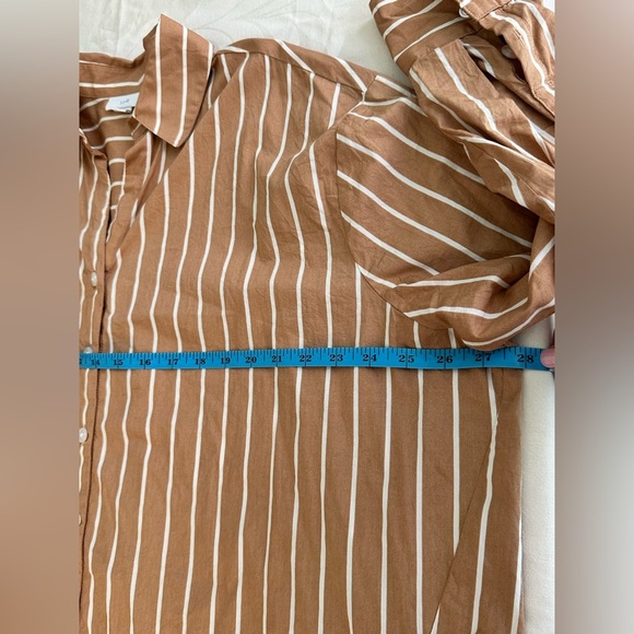 J Jill Oversized 100% Cotton Button Down Shirt Size Medium (runs large!) - Picture 7 of 8